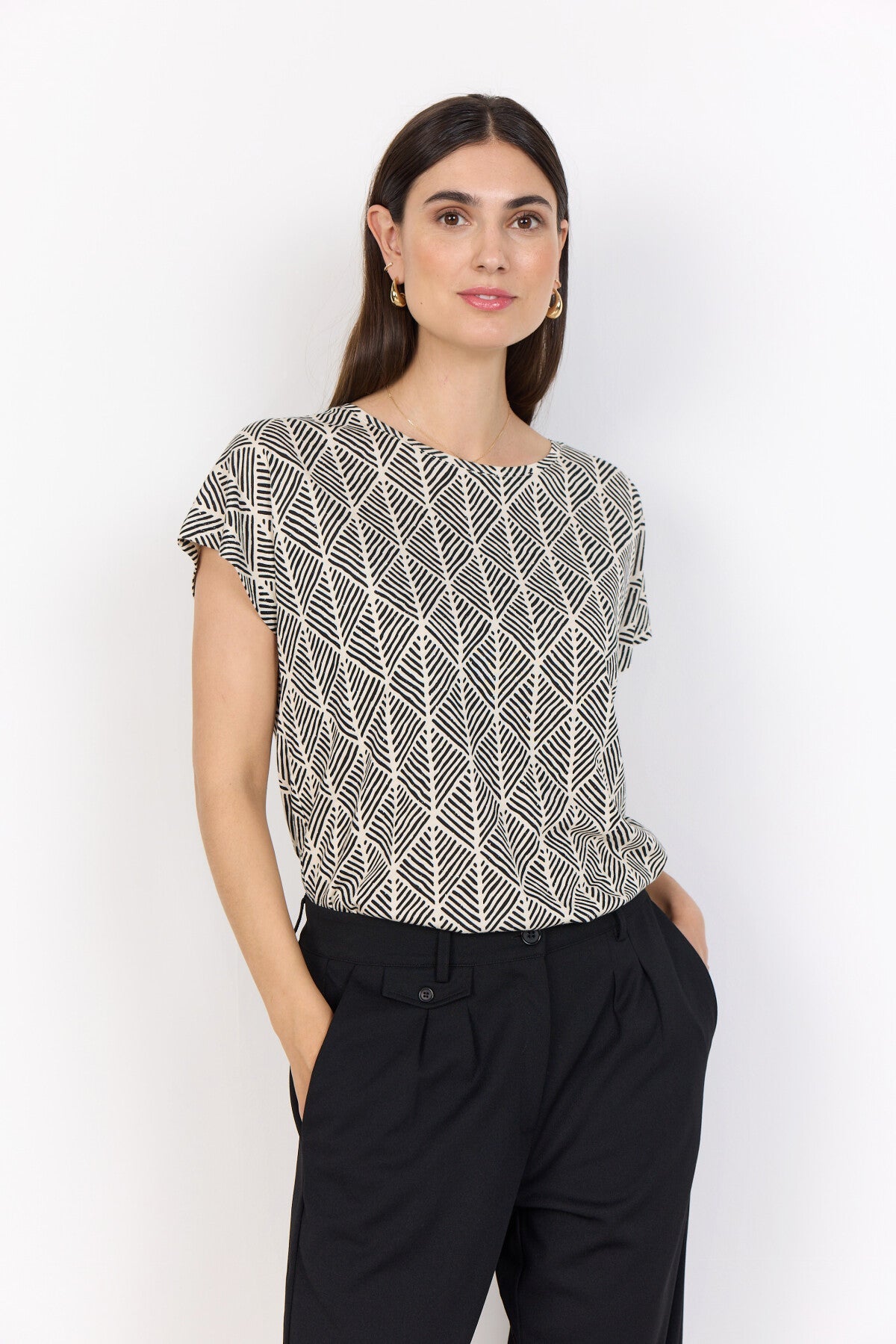 SC-FELICITY AOP 513 T-shirt Svart