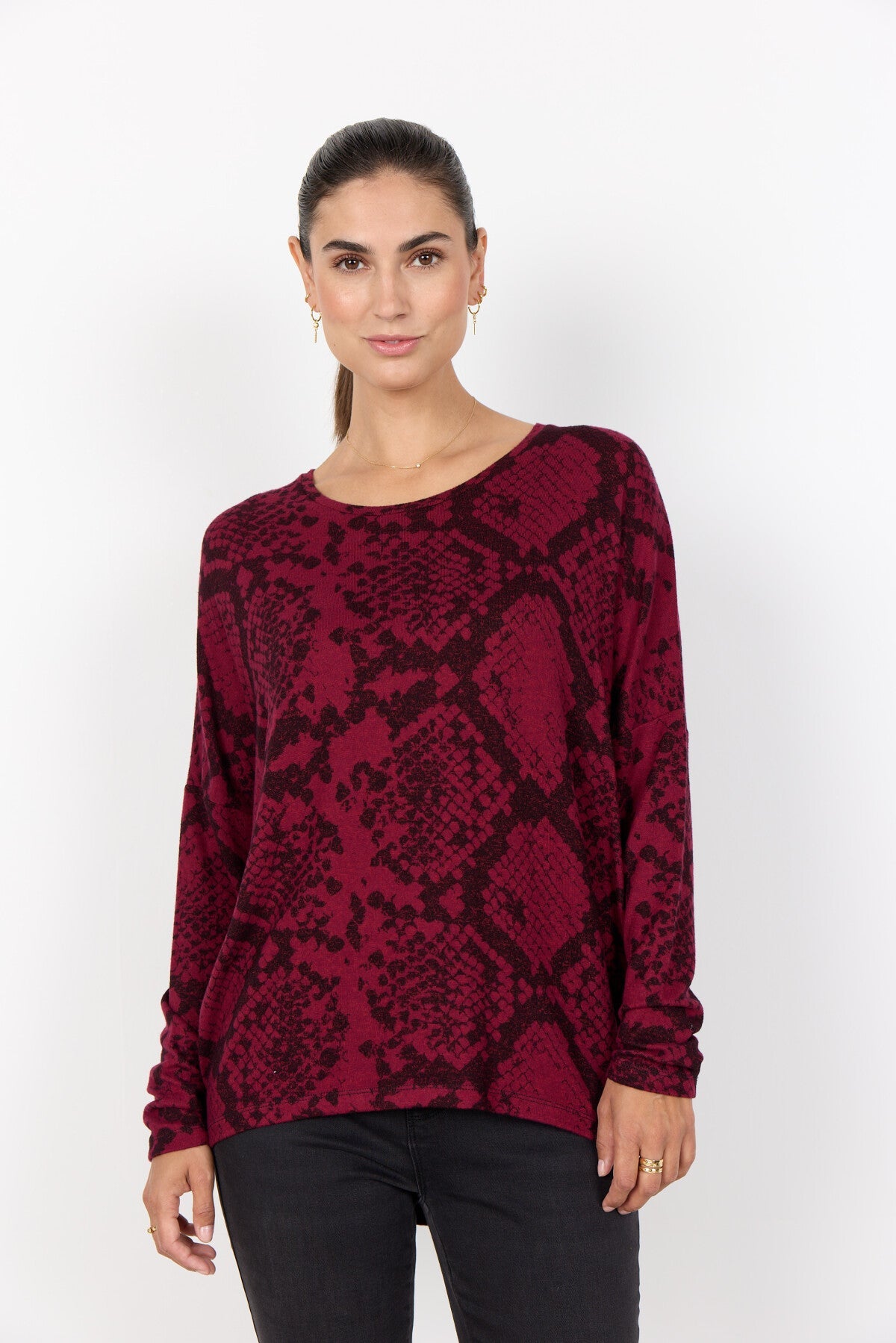 SC-BIARA AOP 145 Blus Bordeaux
