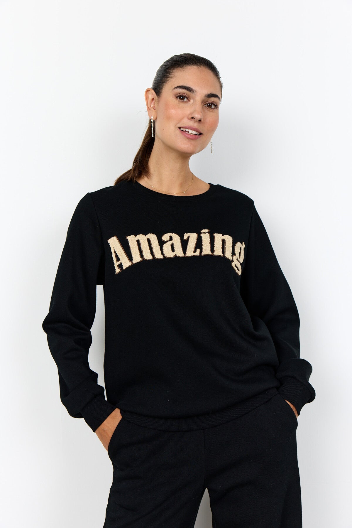 SC-ANGELIN 1 Sweatshirt Svart