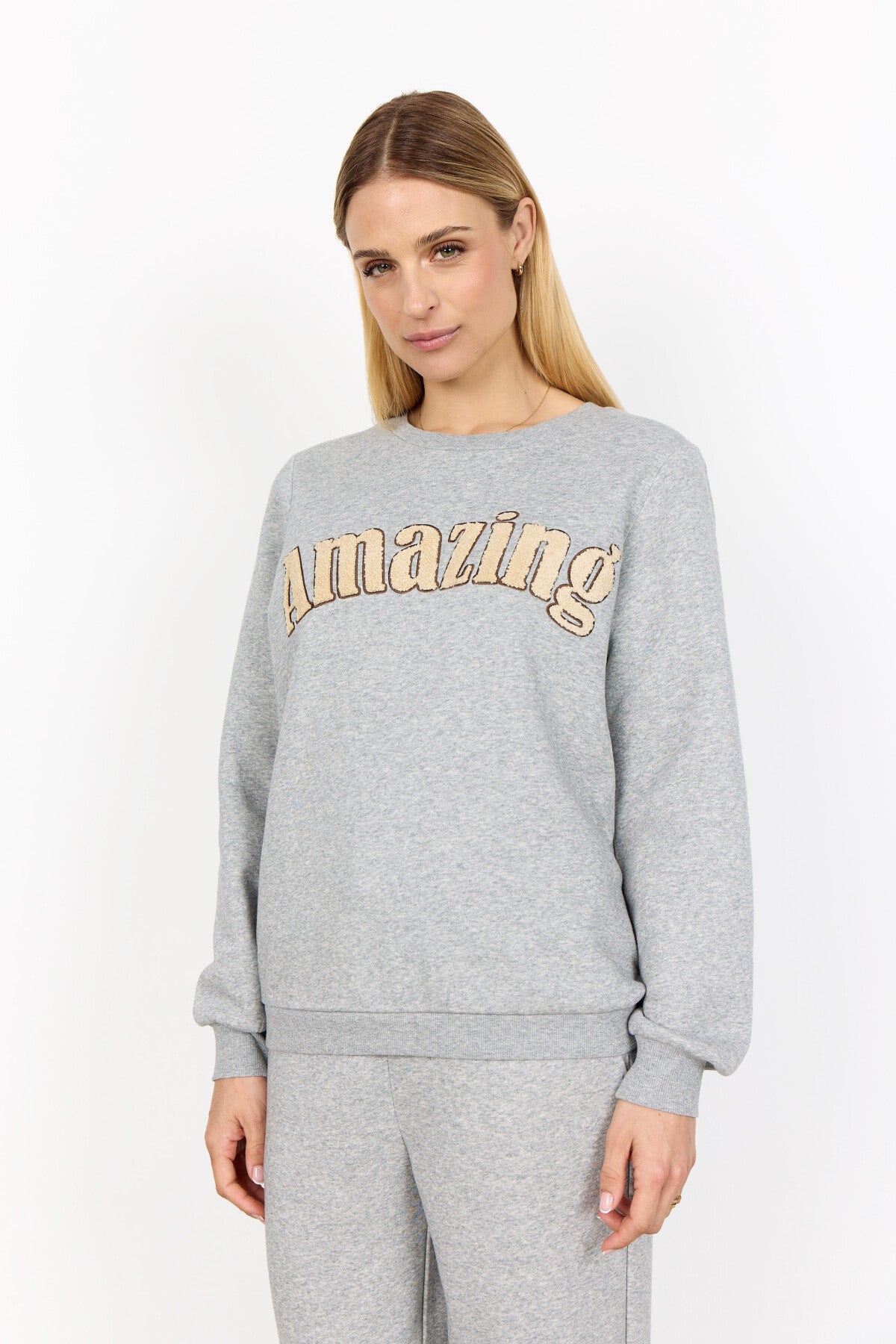 SC-ANGELIN 1 Sweatshirt Ljusgrått