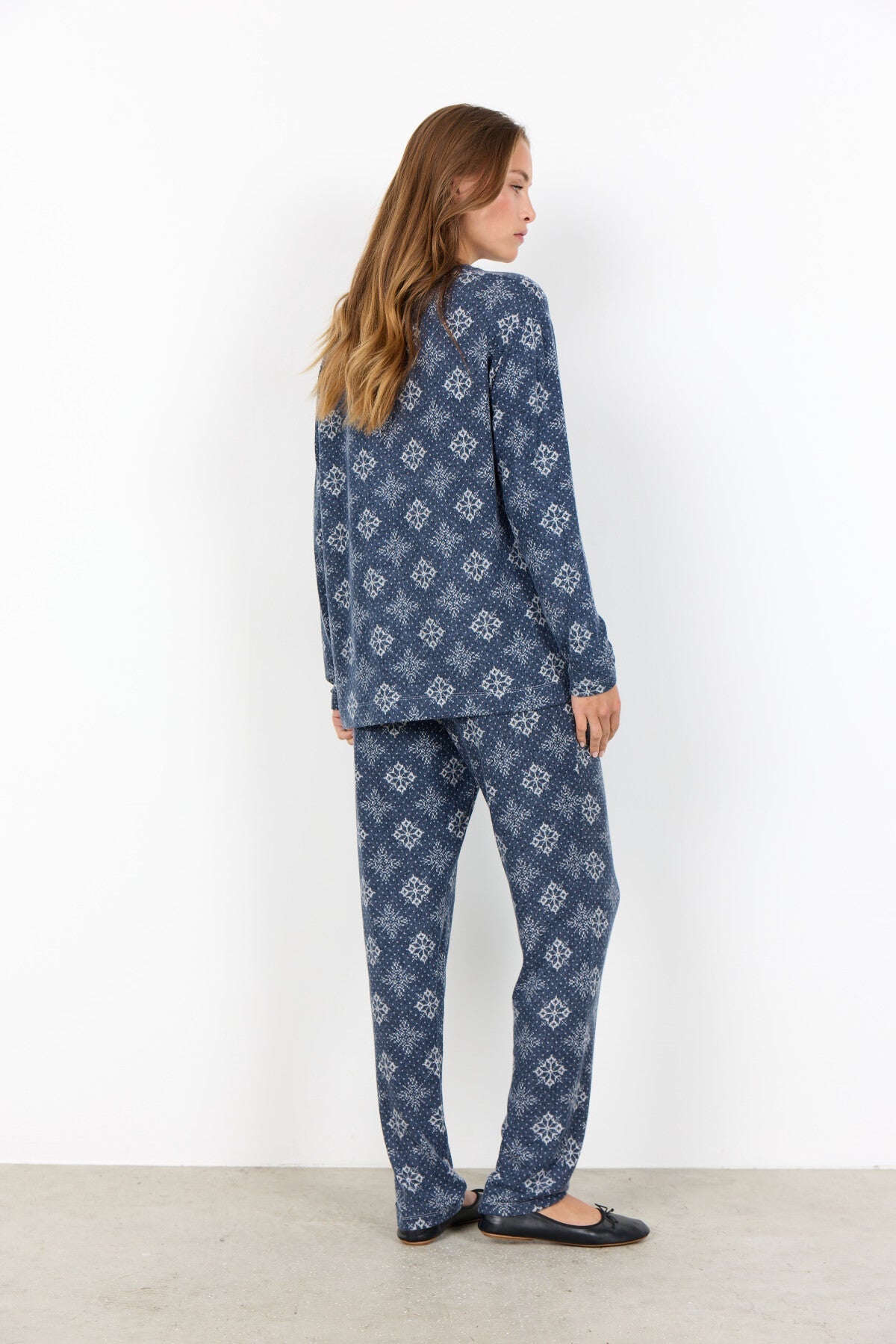 SC-BIARA AOP SET 150 Pyjamas mörkblå