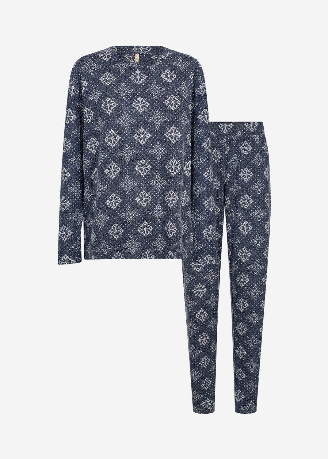 SC-BIARA AOP SET 150 Pyjamas mörkblå