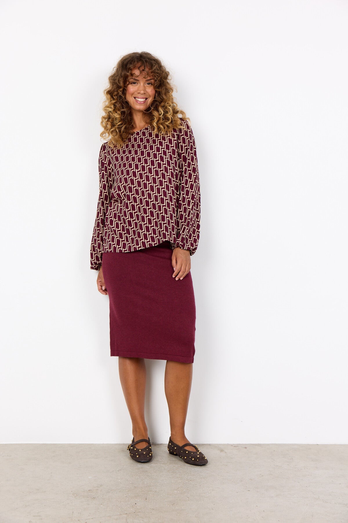 SC-VARLA 1 Blus Bordeaux