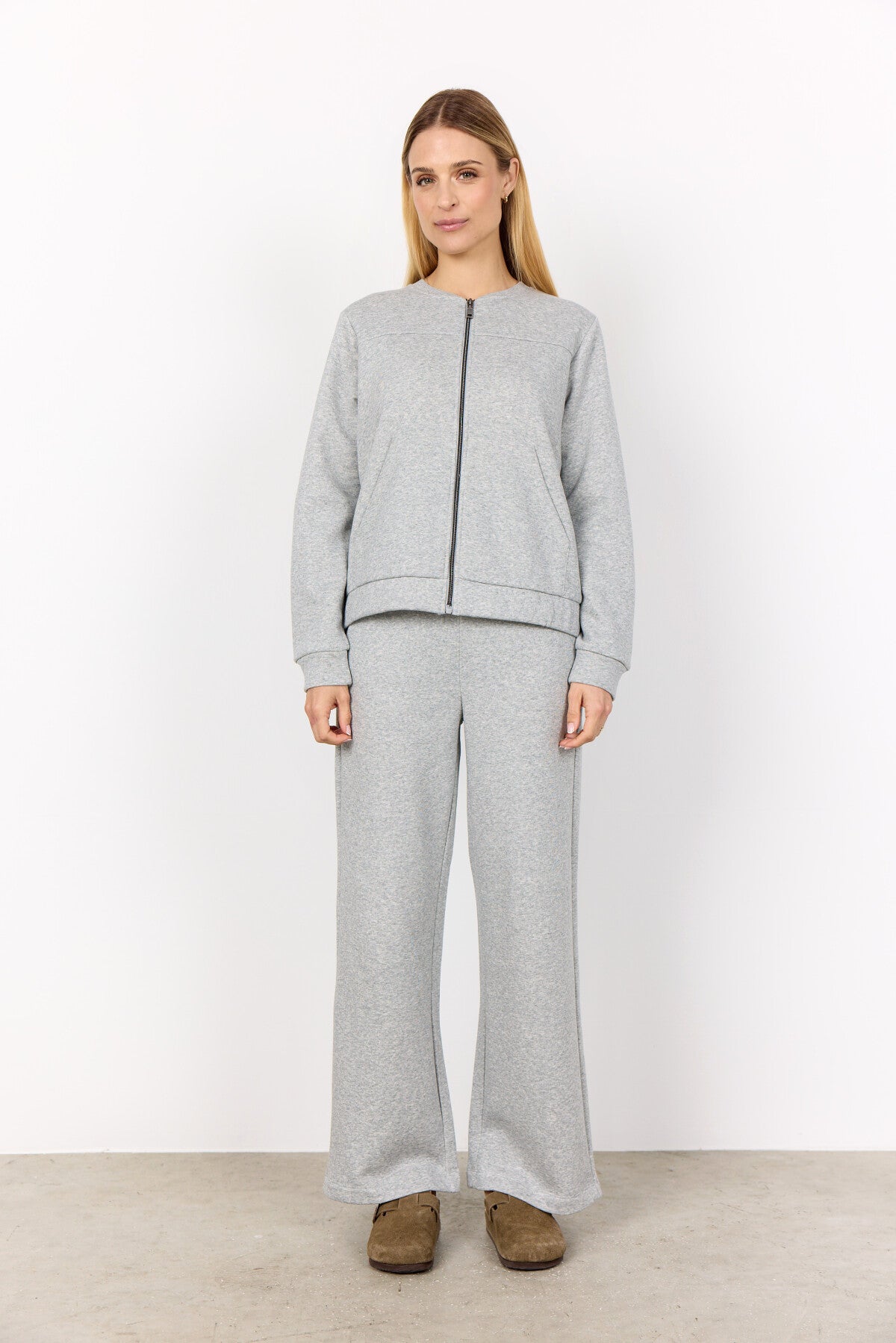 SC-ANGELIN 3 Cardigan Ljusgrått