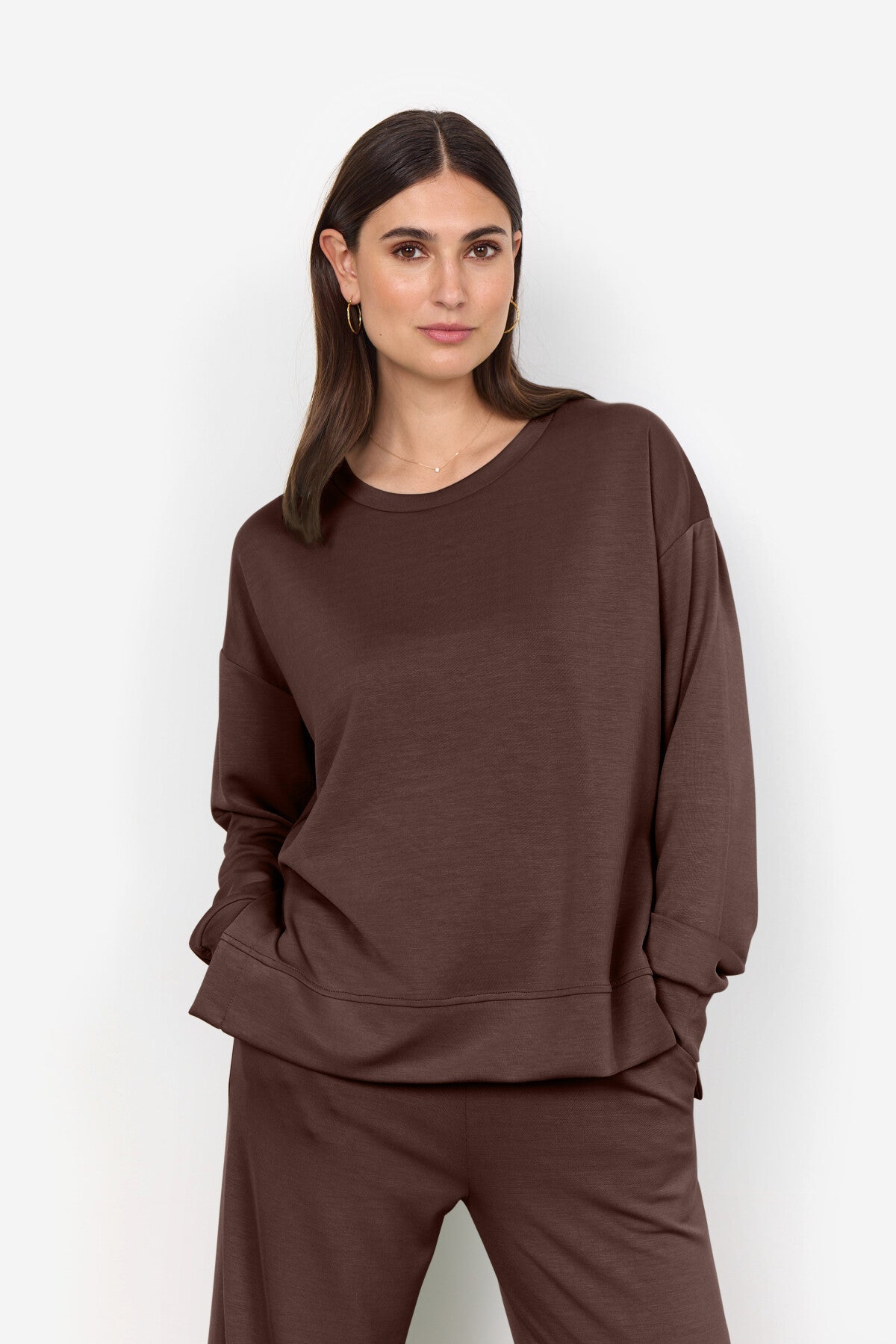 SC-BANU 164 Sweatshirt Mörkbrun