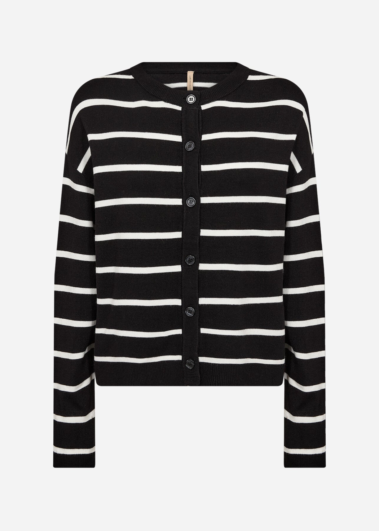 SC-DOLLIE STRIPE 795 Cardigan Svart