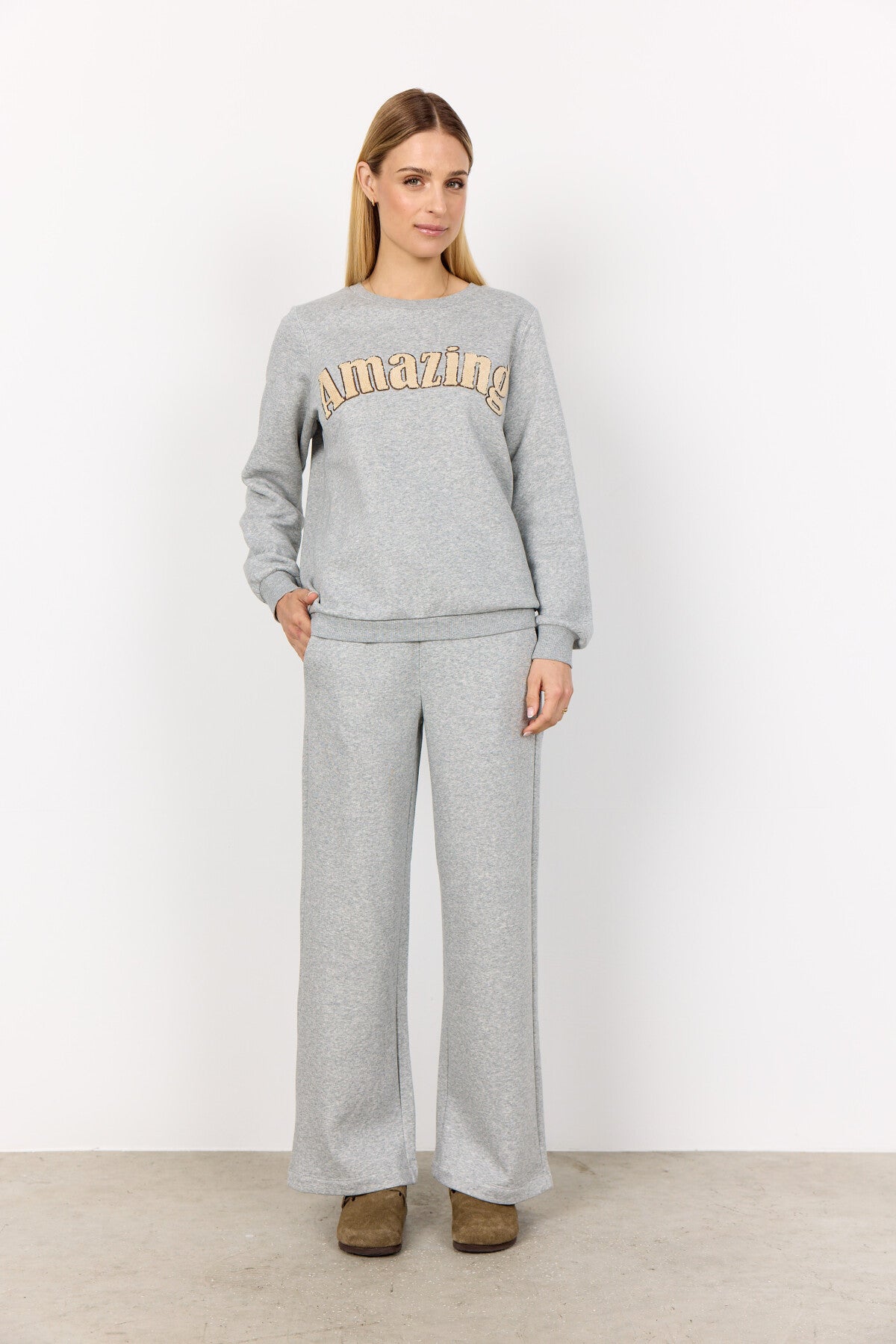 SC-ANGELIN 1 Sweatshirt Ljusgrått