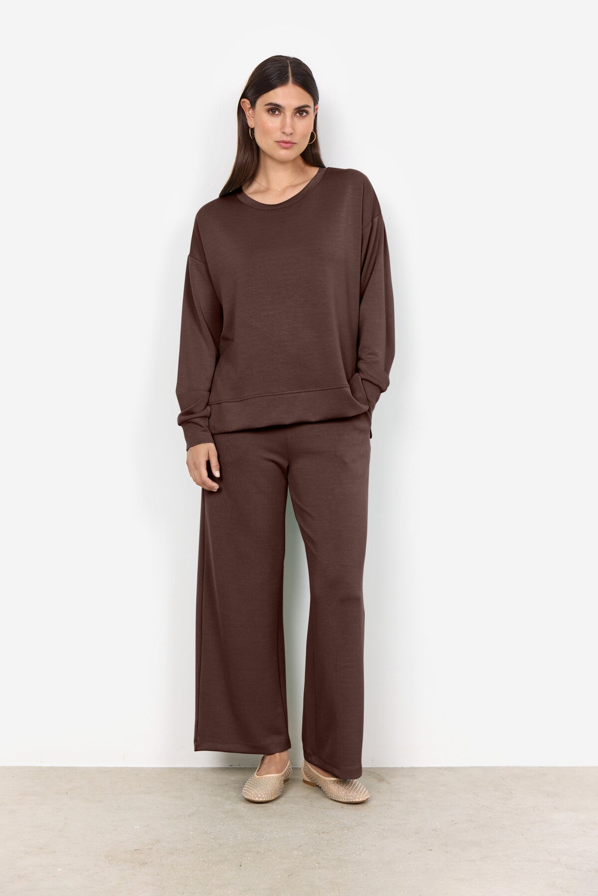 SC-BANU 164 Sweatshirt Mörkbrun
