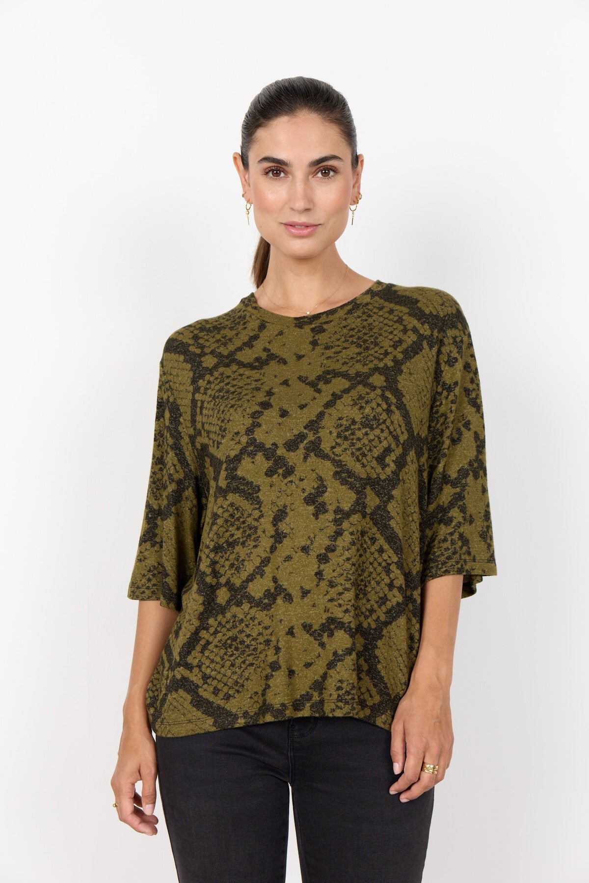 SC-BIARA AOP 144 T-shirt Mörkgrön