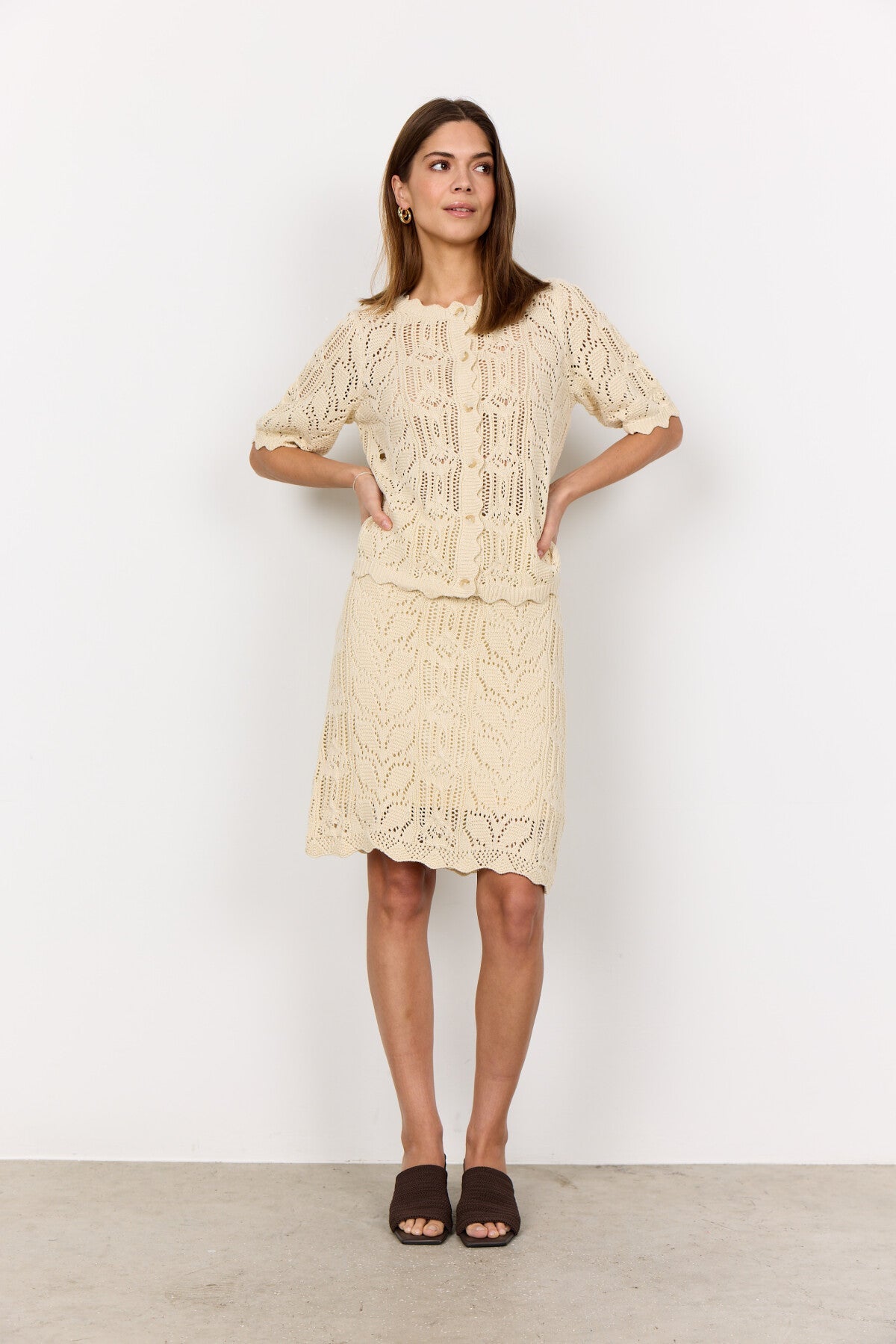 SC-PERRY 9 Cardigan Cream