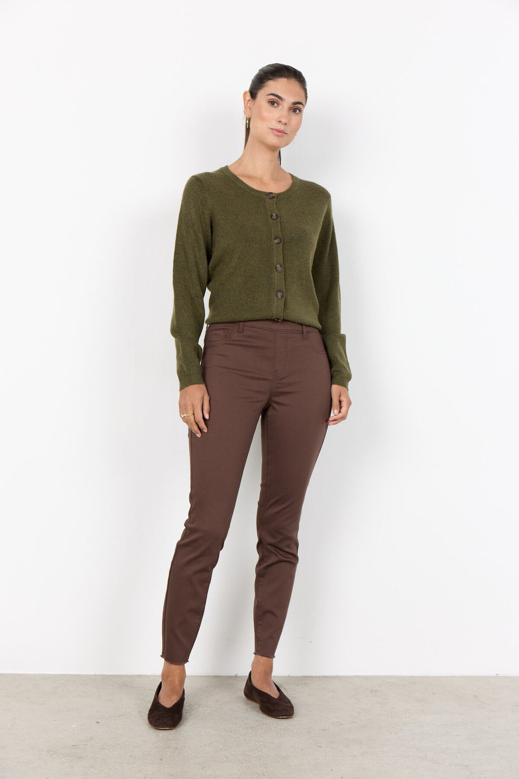 SC-NADIRA 1-B Byxor Mörkbrun