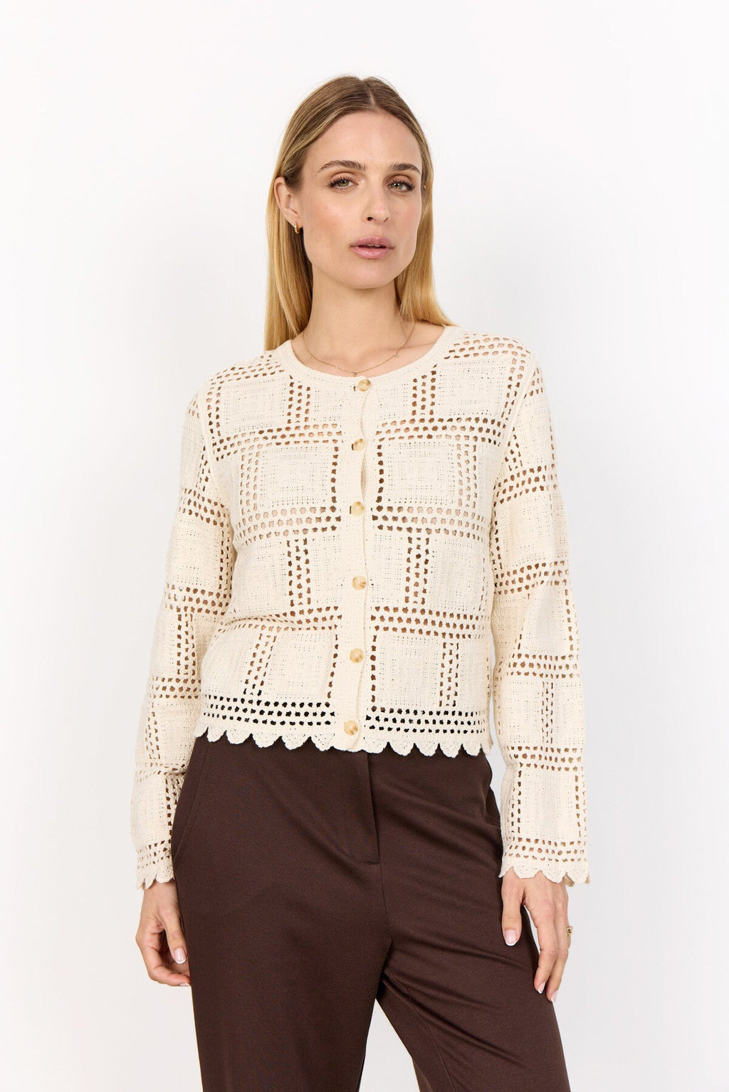 SC-SIDSEL 2 Cardigan Cream
