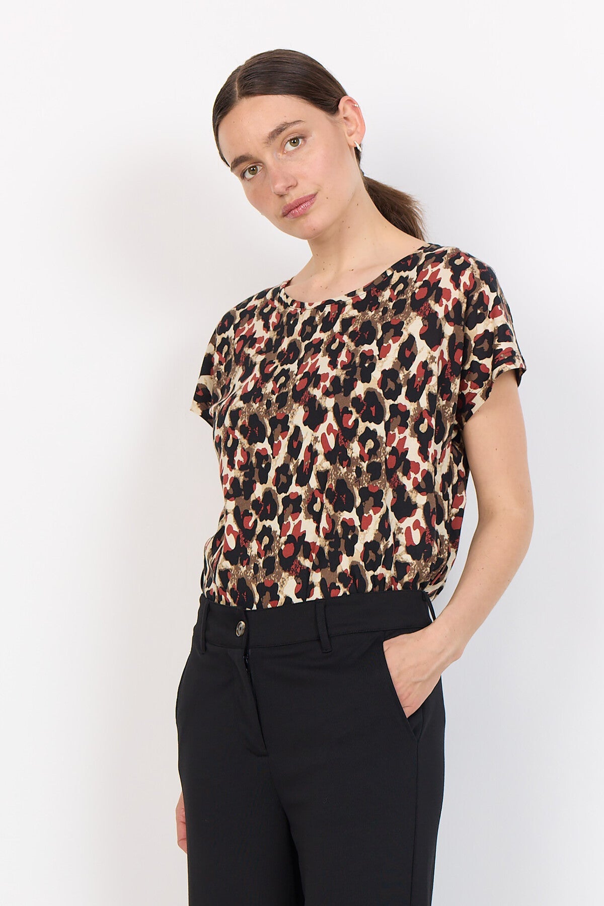 SC-FELICITY AOP 515 T-shirt Roströd