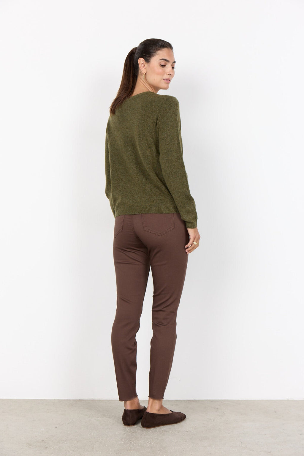 SC-ORLEAN 2 Cardigan Mörkgrön