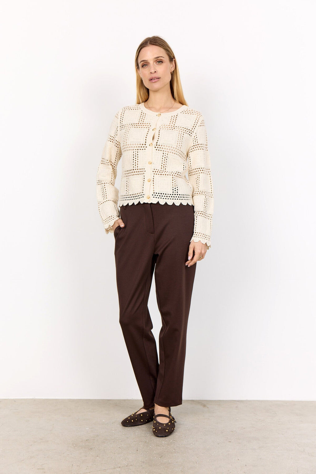 SC-SIDSEL 2 Cardigan Cream