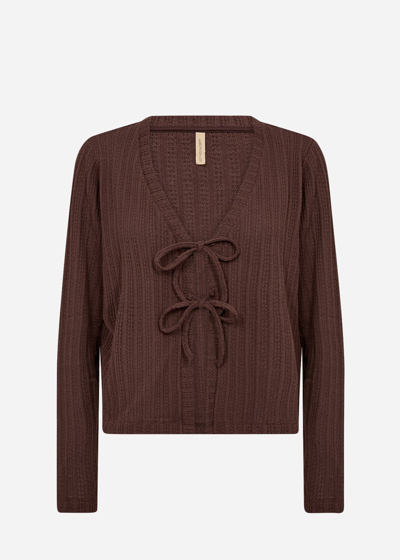 SC-SHONAS 3 Cardigan Mörkbrun