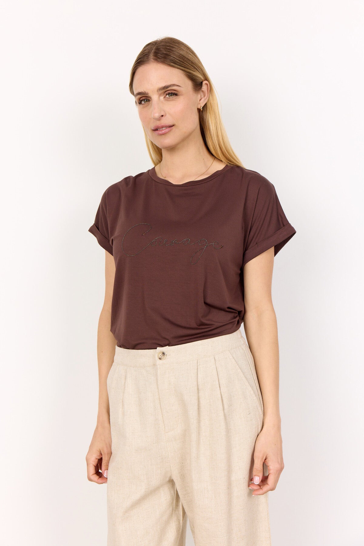 SC-MARICA 336 T-shirt Mörkbrun