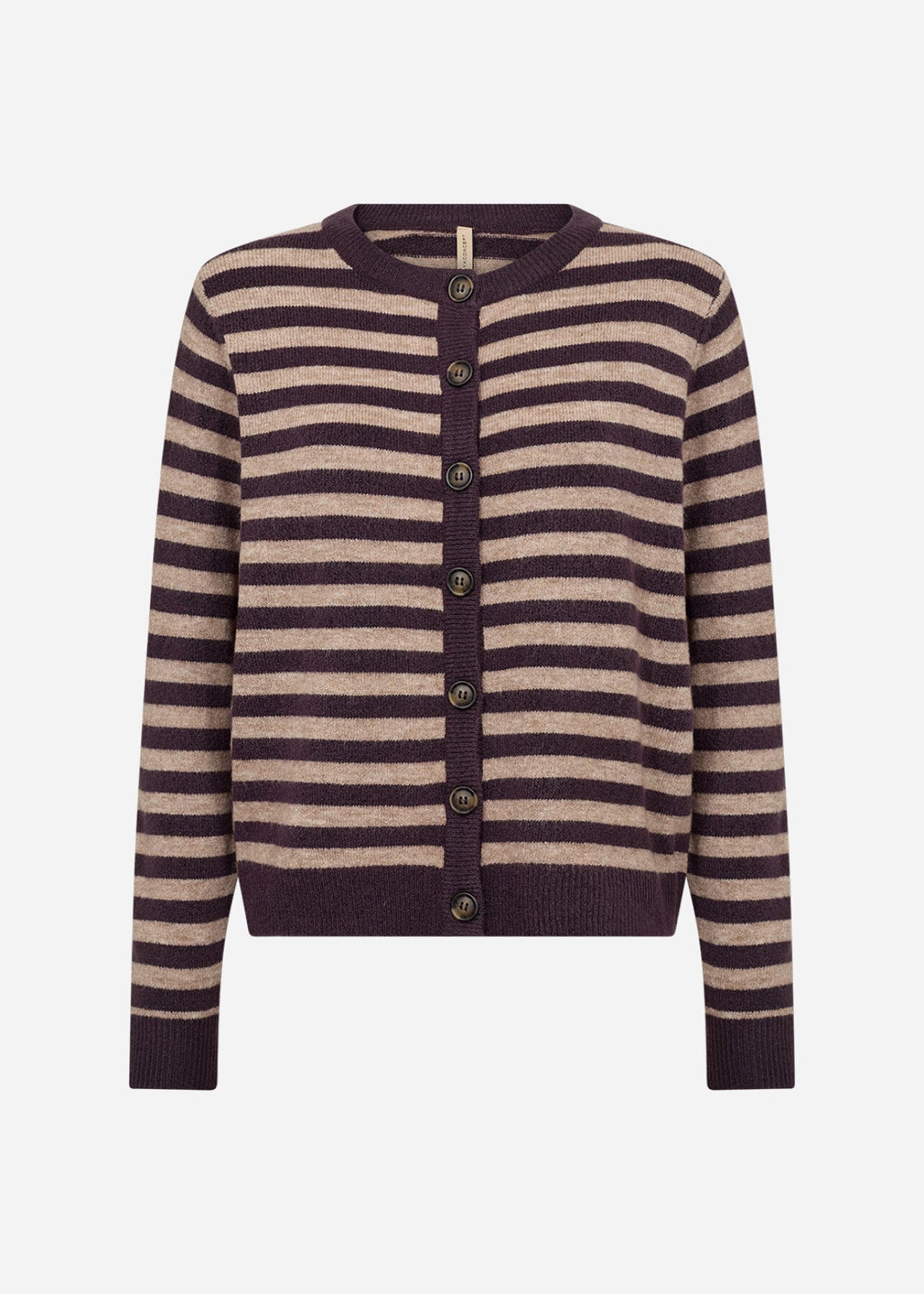 SC-ORLEAN STRIPE 13 Cardigan Lila