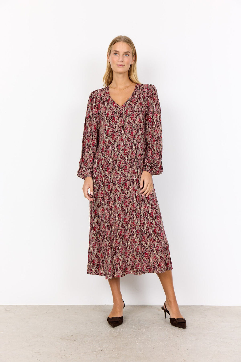 SC-ILYA 4 Klänning Mörkröd