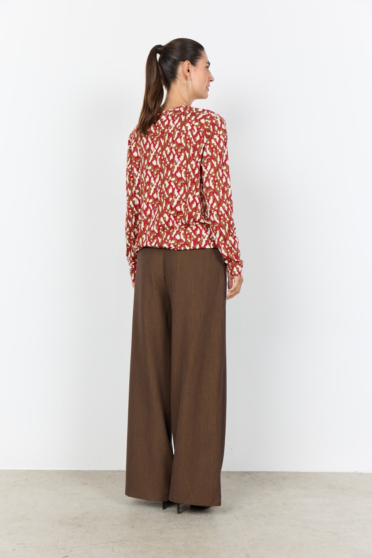 SC-FELICITY AOP 527 Blus Röd