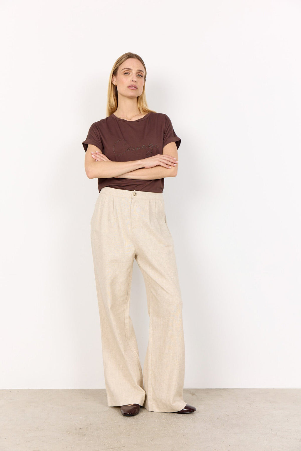 SC-MARICA 336 T-shirt Mörkbrun