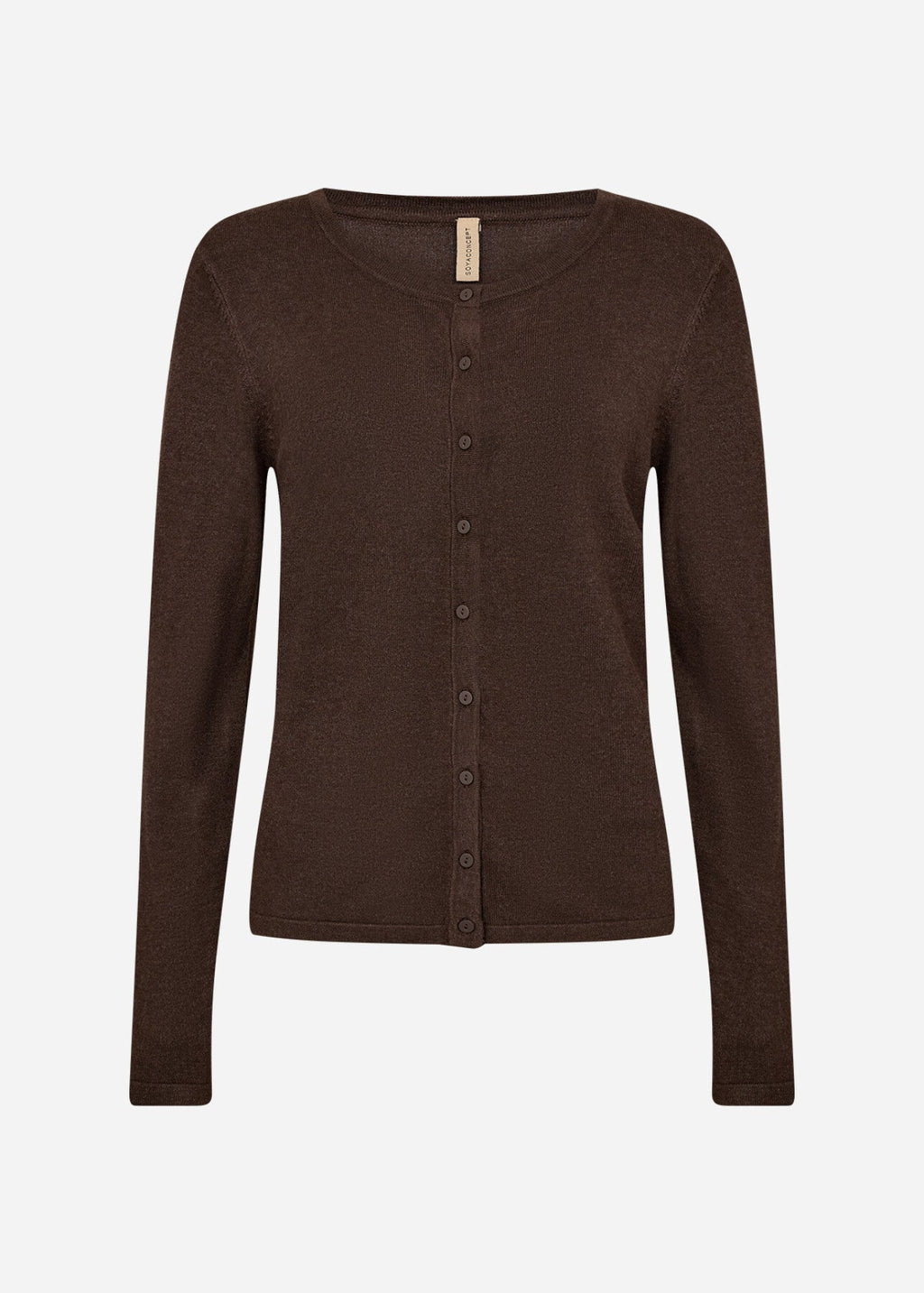 SC-DOLLIE 446 Cardigan Mörkbrun