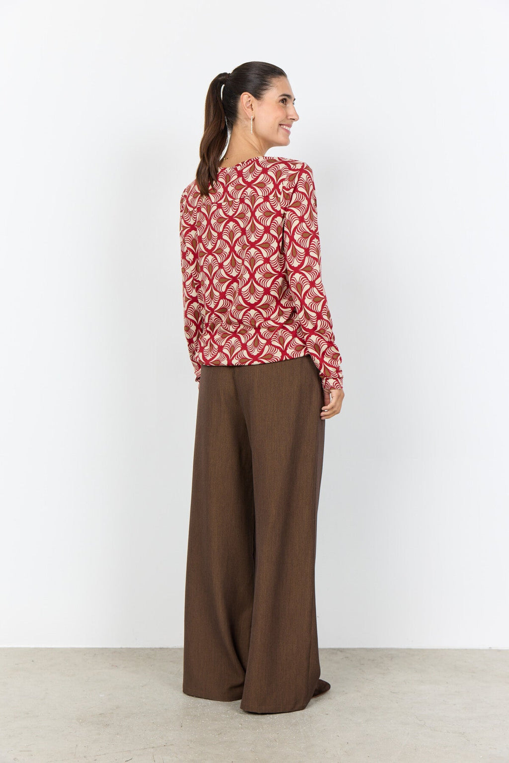 SC-FELICITY AOP 526 Blus Röd