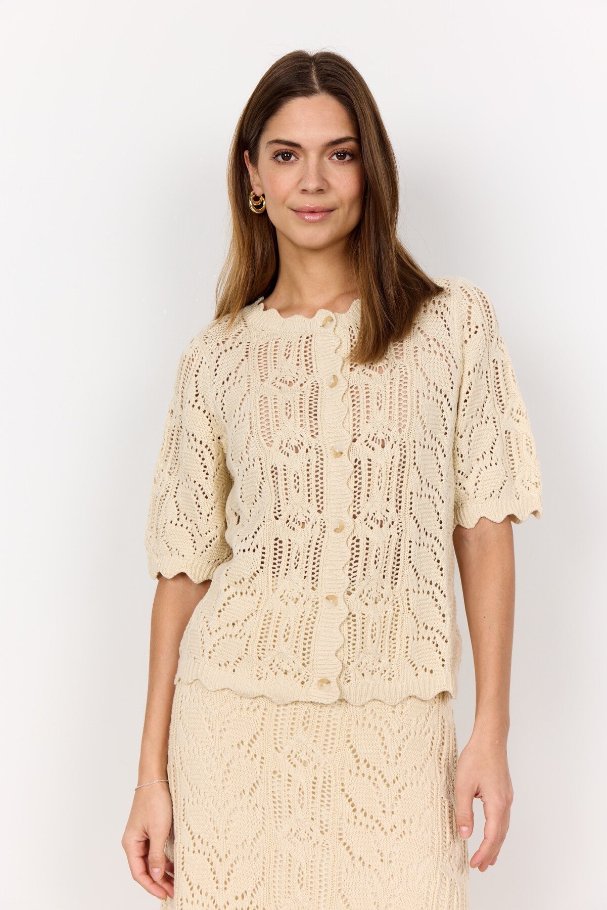 SC-PERRY 9 Cardigan Cream