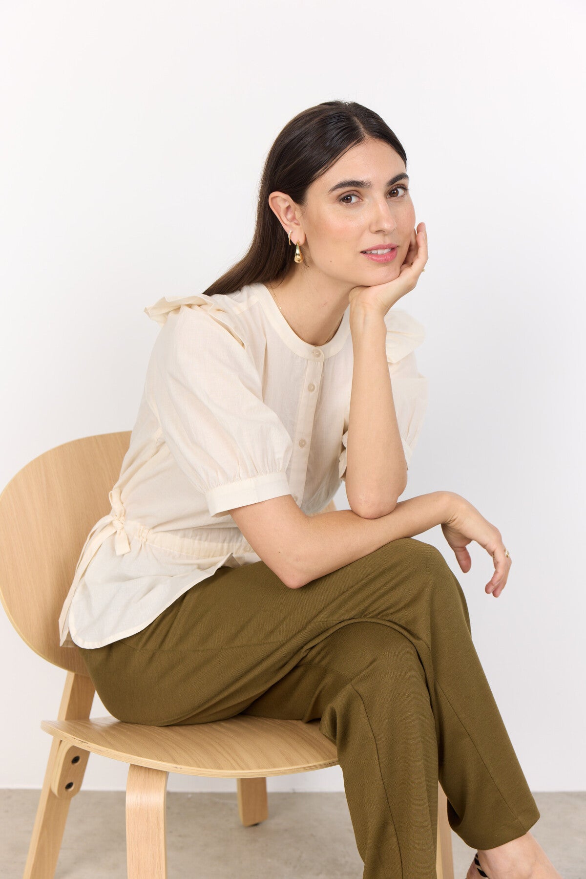 SC-CALISTE 20 Skjorta Cream