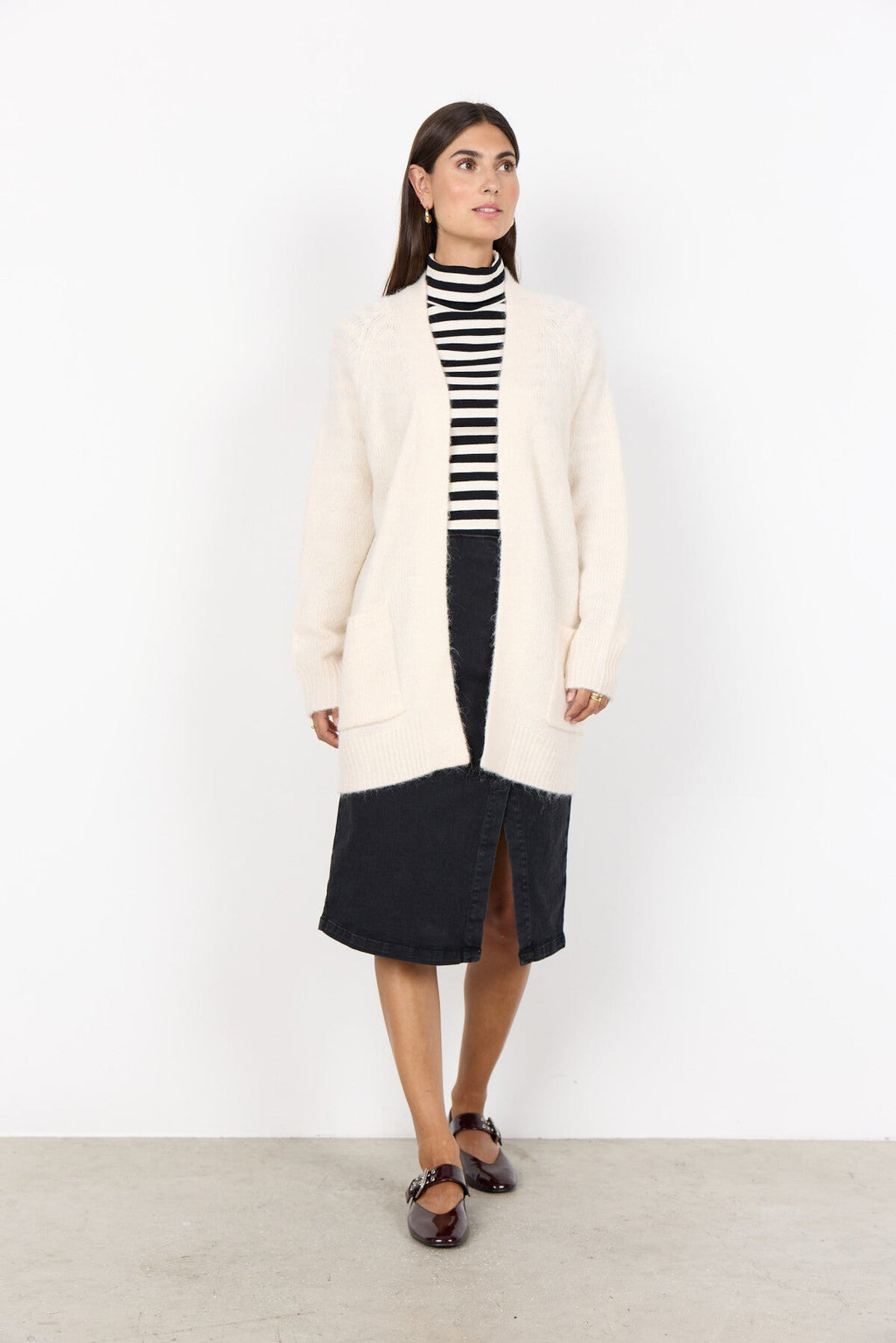 SC-GUNNA 13 Cardigan Cream