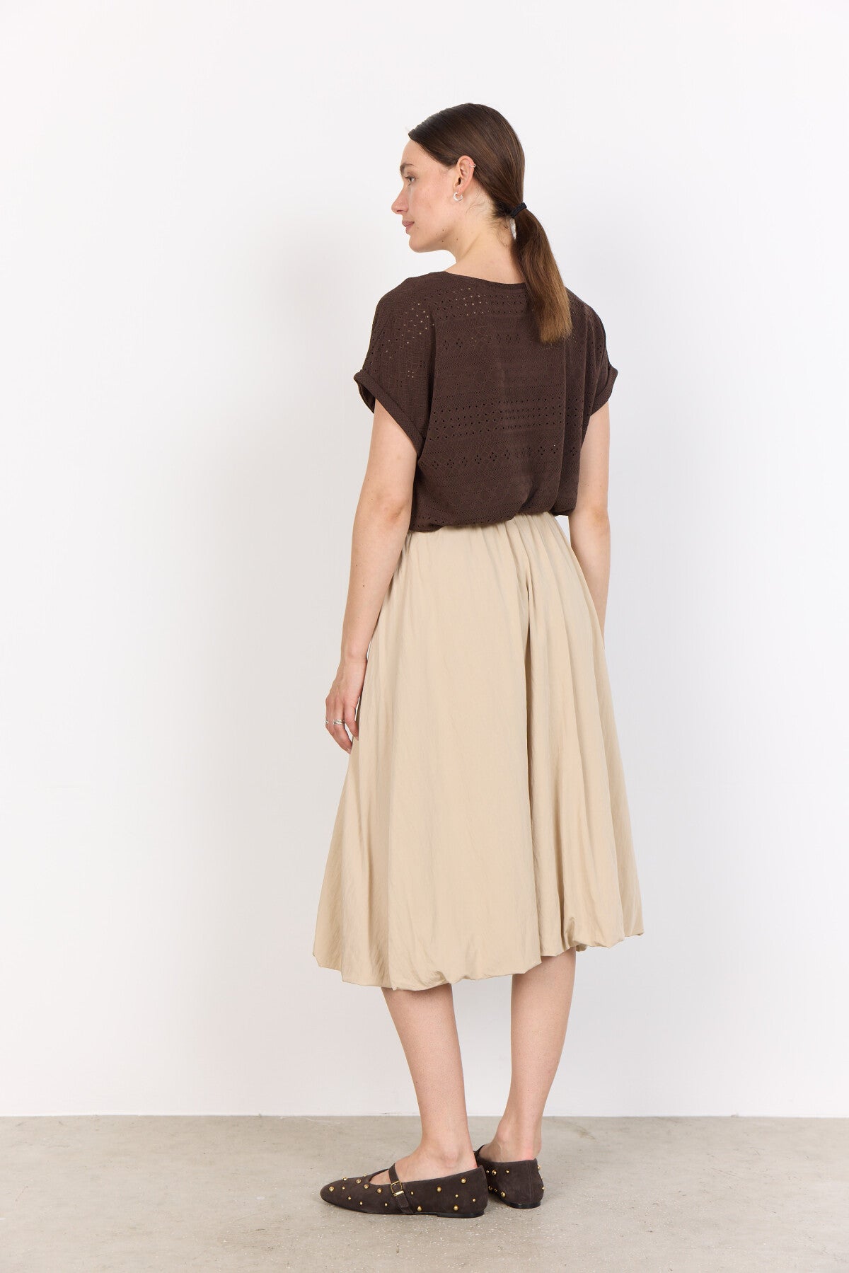 SC-SATINE 2 T-shirt Mörkbrun