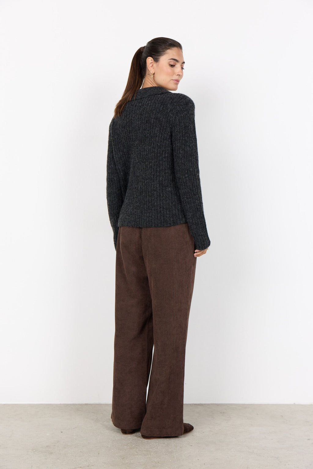 SC-TORINO 12 Cardigan Mörkgrå