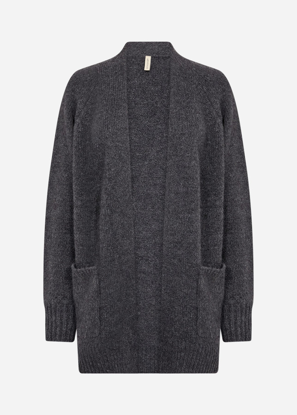 SC-GUNNA 13 Cardigan Mörkgrå