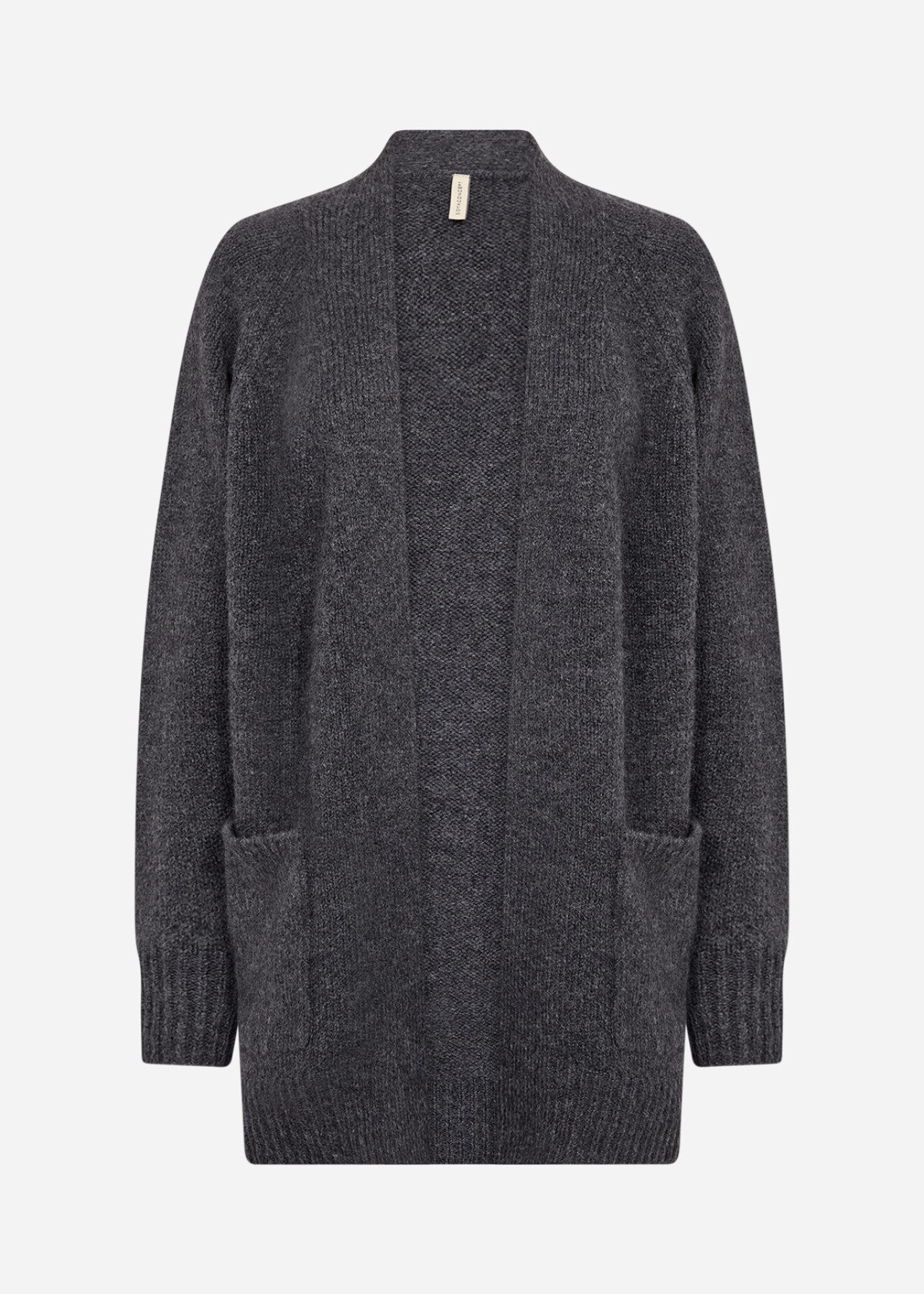 SC-GUNNA 13 Cardigan Mörkgrå