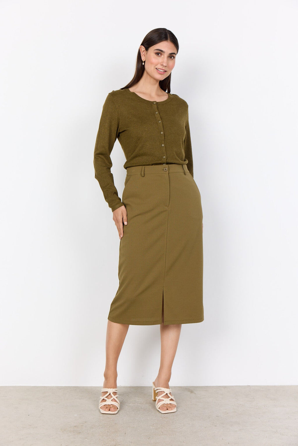 SC-DOLLIE 446 Cardigan Oliv