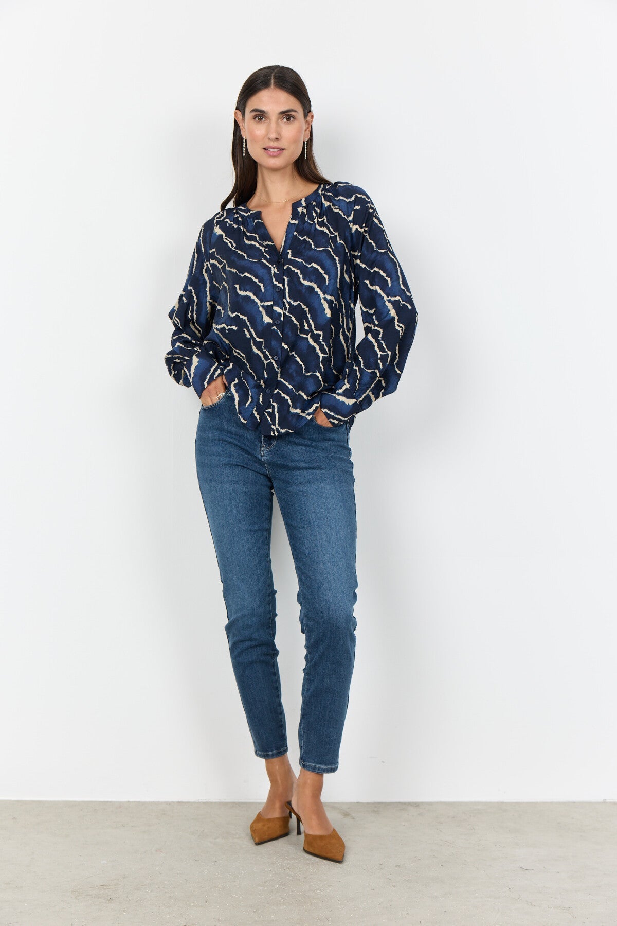 SC-ANYA 2 Skjorta mörkblå