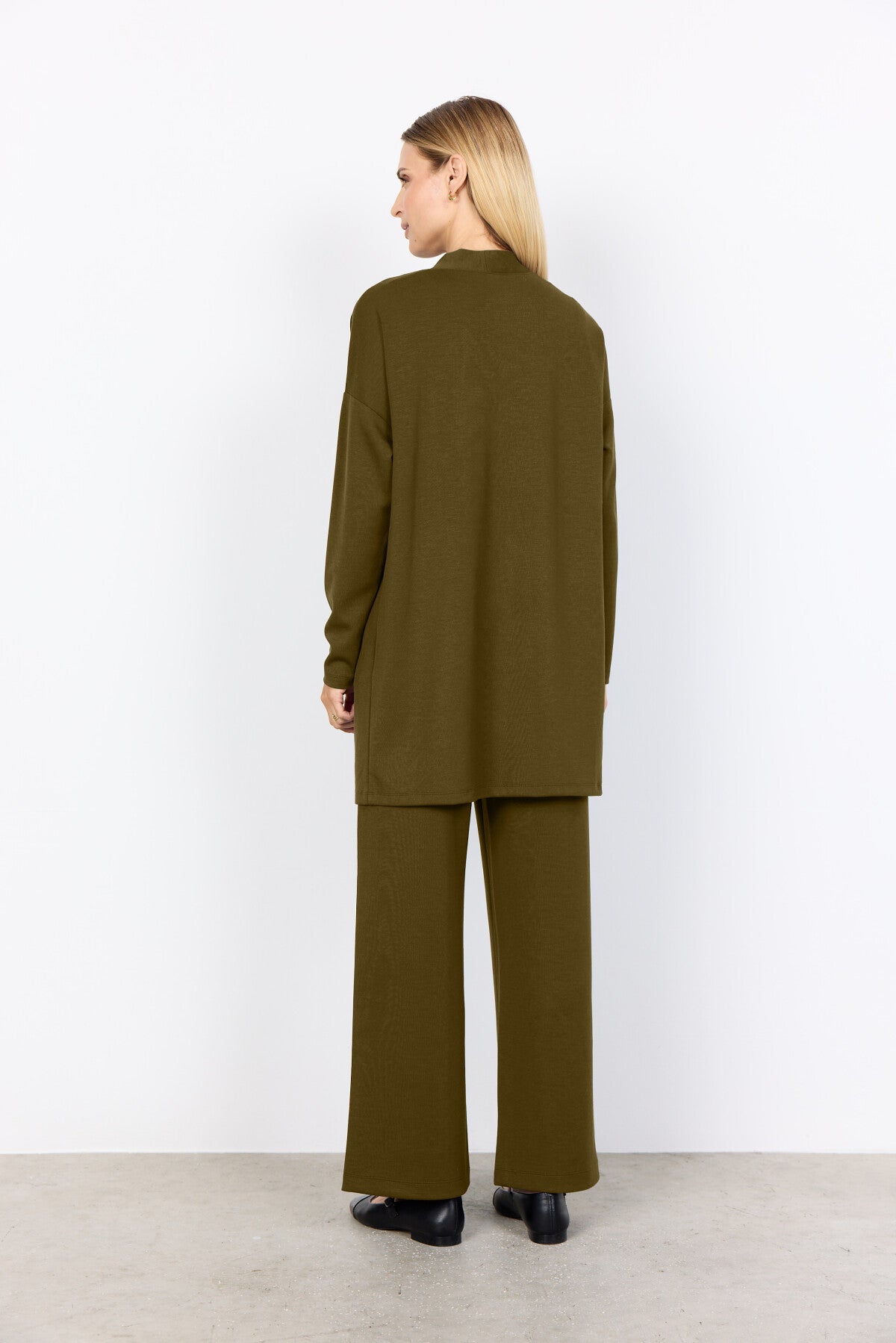 SC-BANU 221 Cardigan Mörkgrön