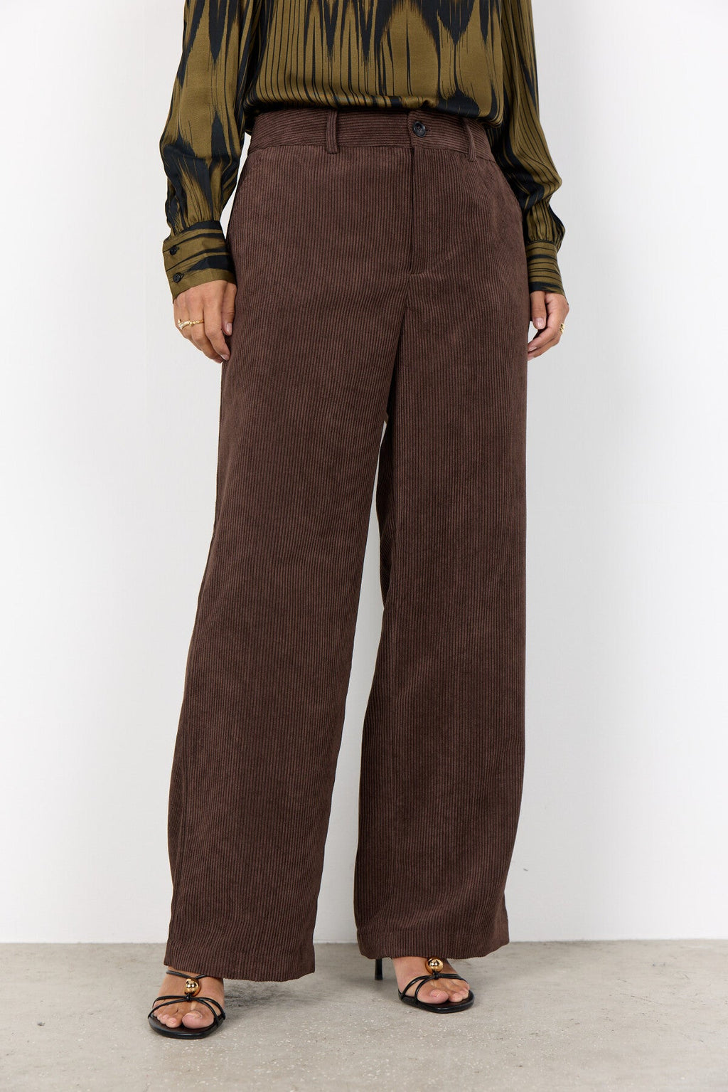 SC-BINDI 19-C Byxor Mörkbrun