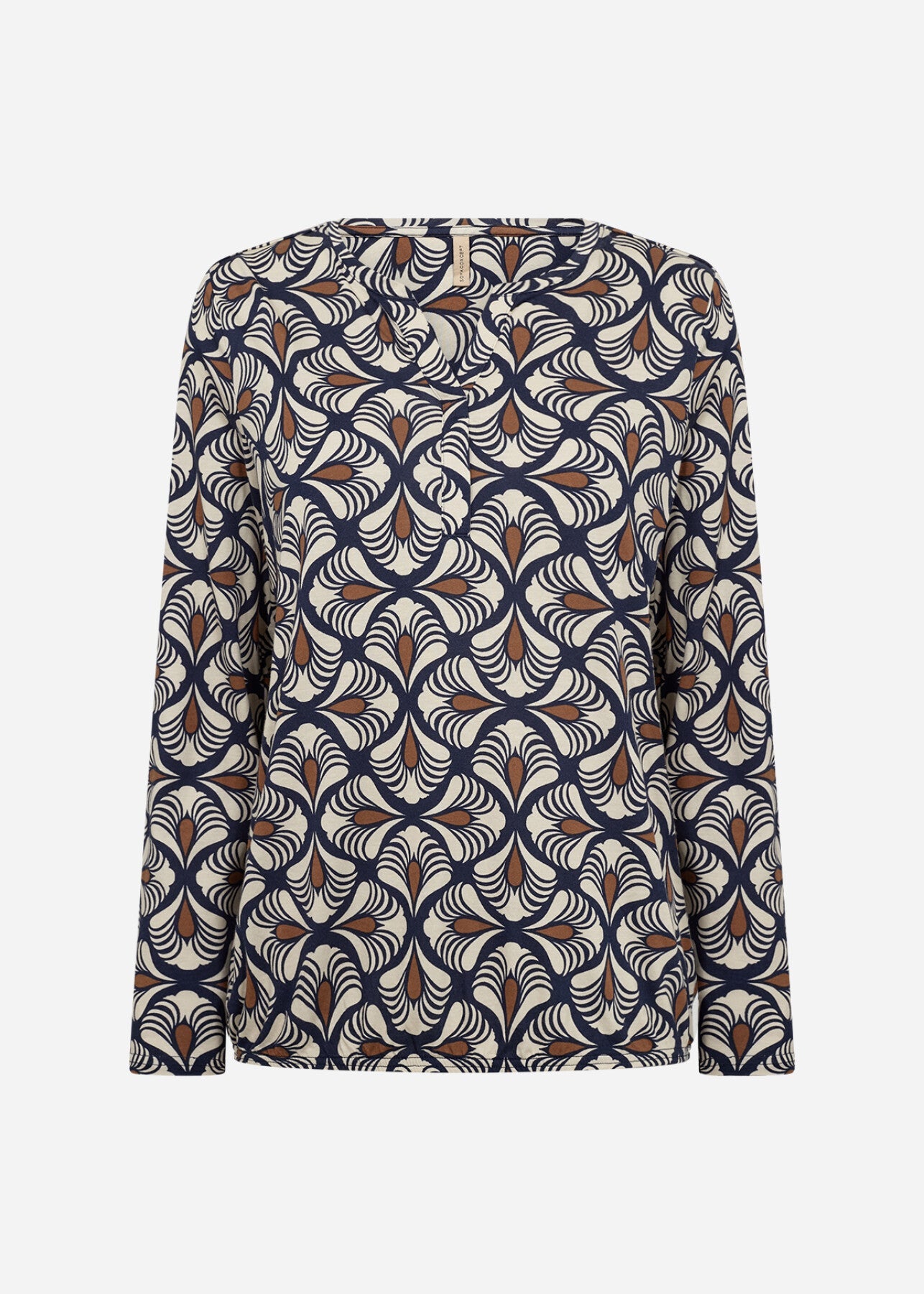 SC-FELICITY AOP 526 Blus mörkblå