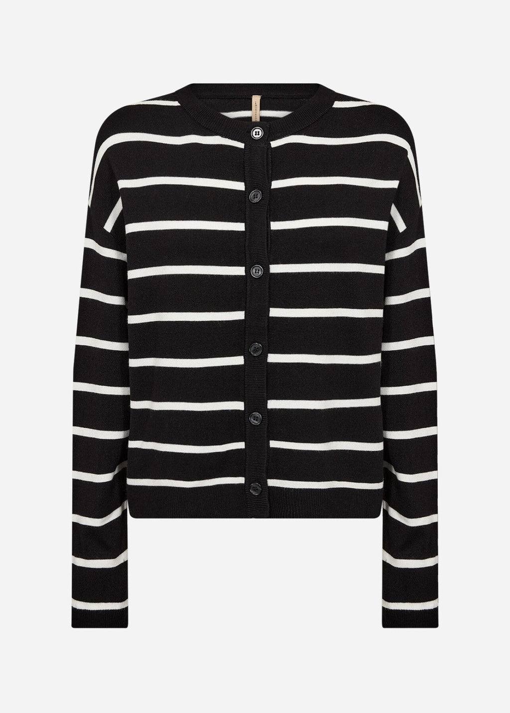 SC-DOLLIE STRIPE 795 Cardigan Svart
