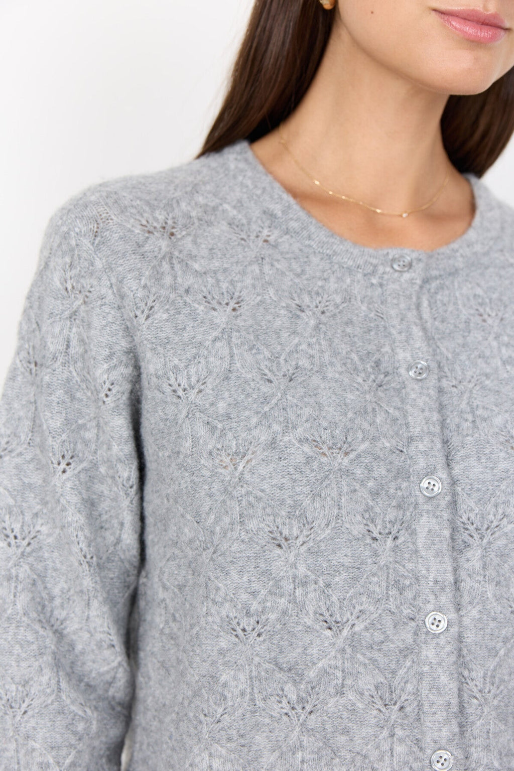 SC-VIKI 2 Cardigan Grå