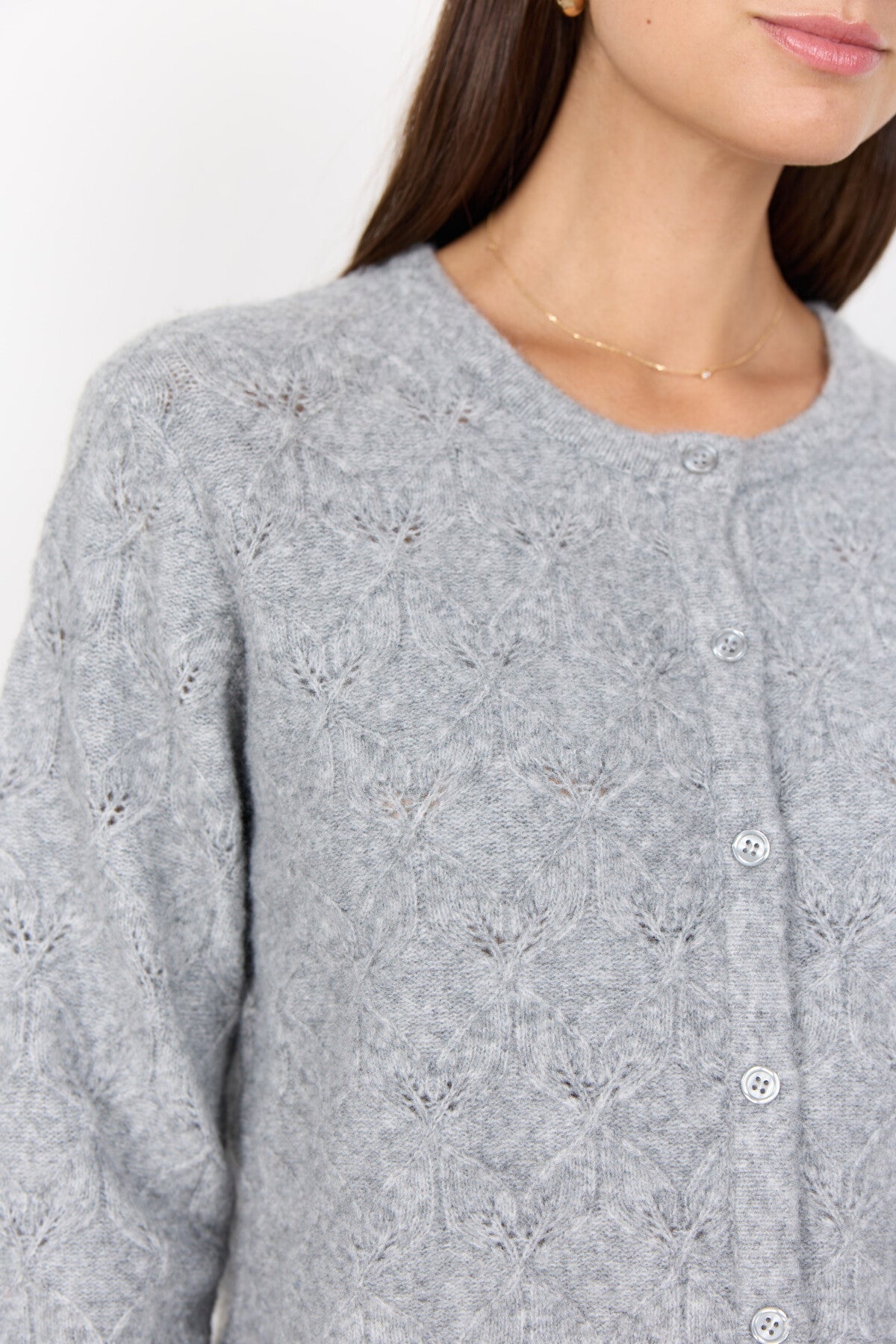 SC-VIKI 2 Cardigan Grå