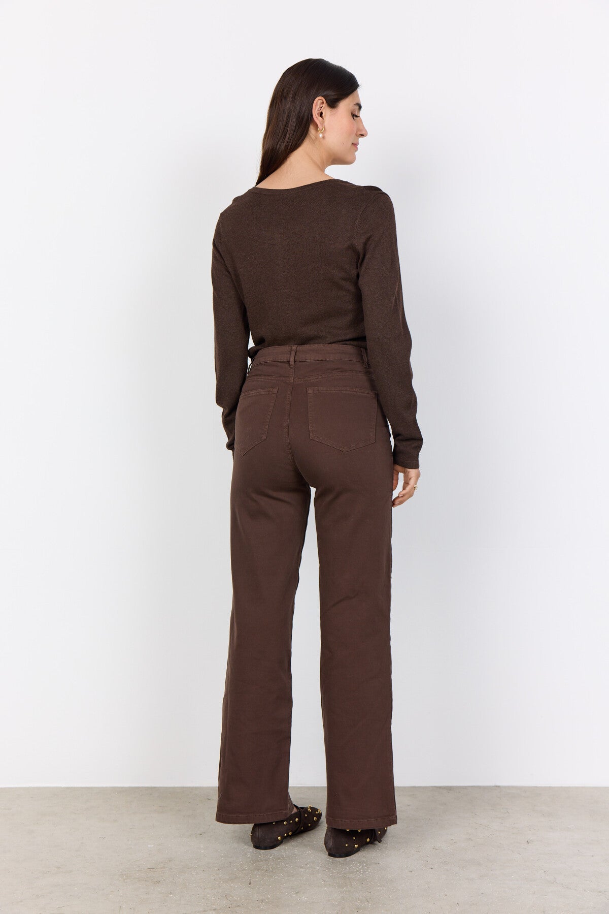 SC-DOLLIE 446 Cardigan Mörkbrun