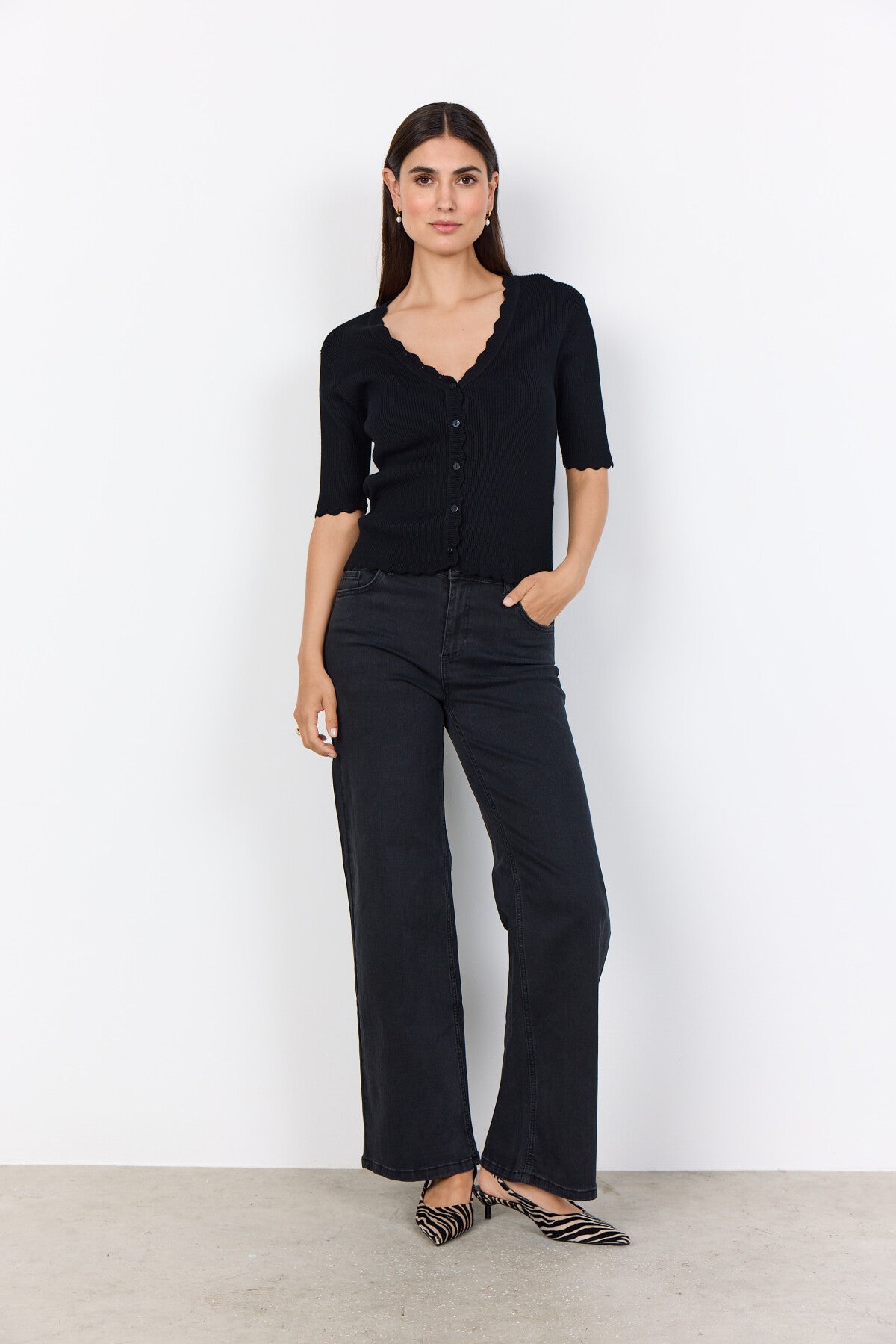 SC-DOLLIE 788 Cardigan Svart