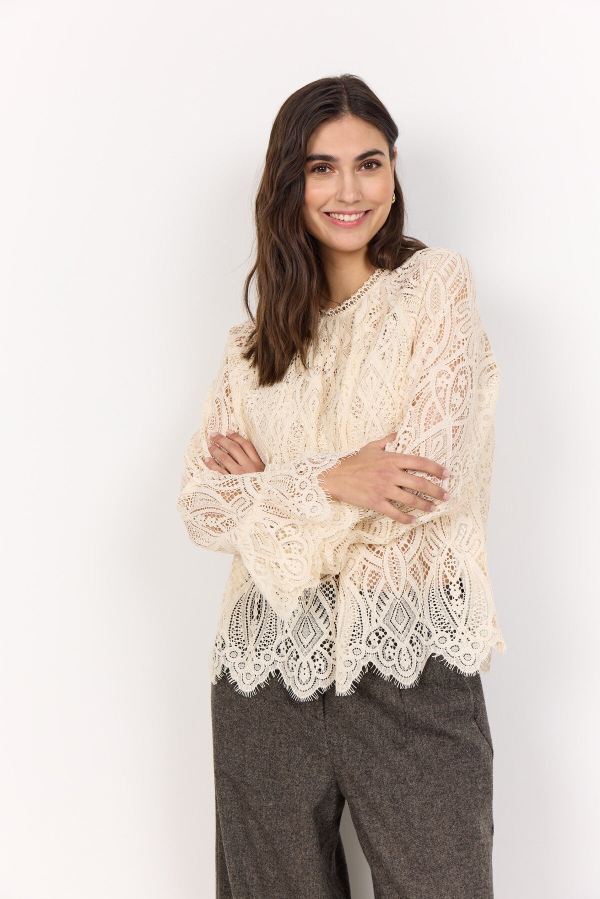 SC-VAHIDA 1 Blus Cream