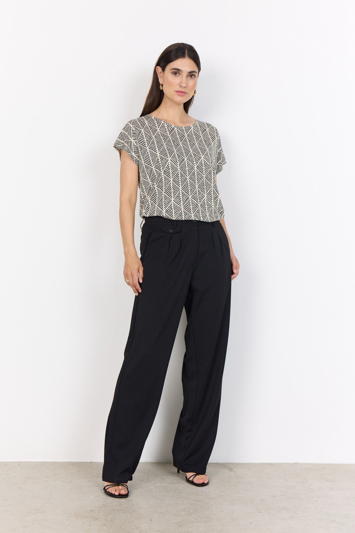 SC-FELICITY AOP 513 T-shirt Svart