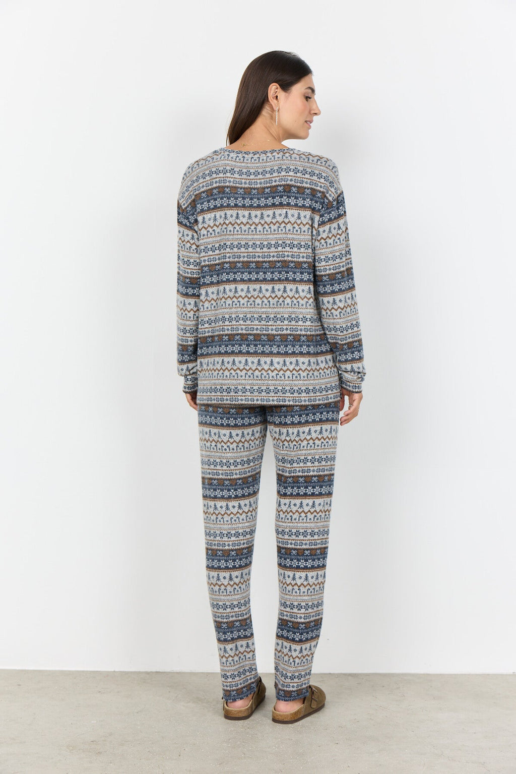 SC-BIARA AOP SET 149 Pyjamas mörkblå