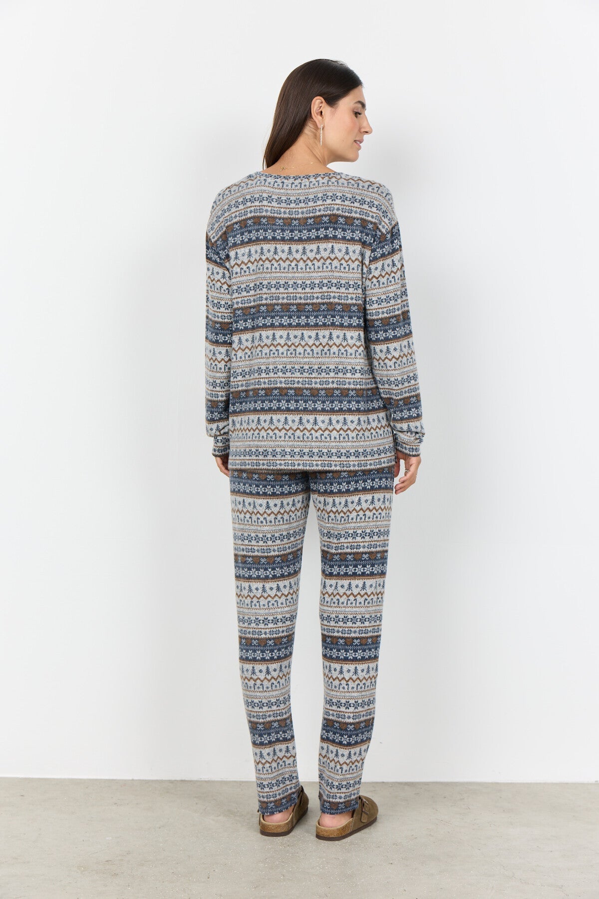 SC-BIARA AOP SET 149 Pyjamas mörkblå