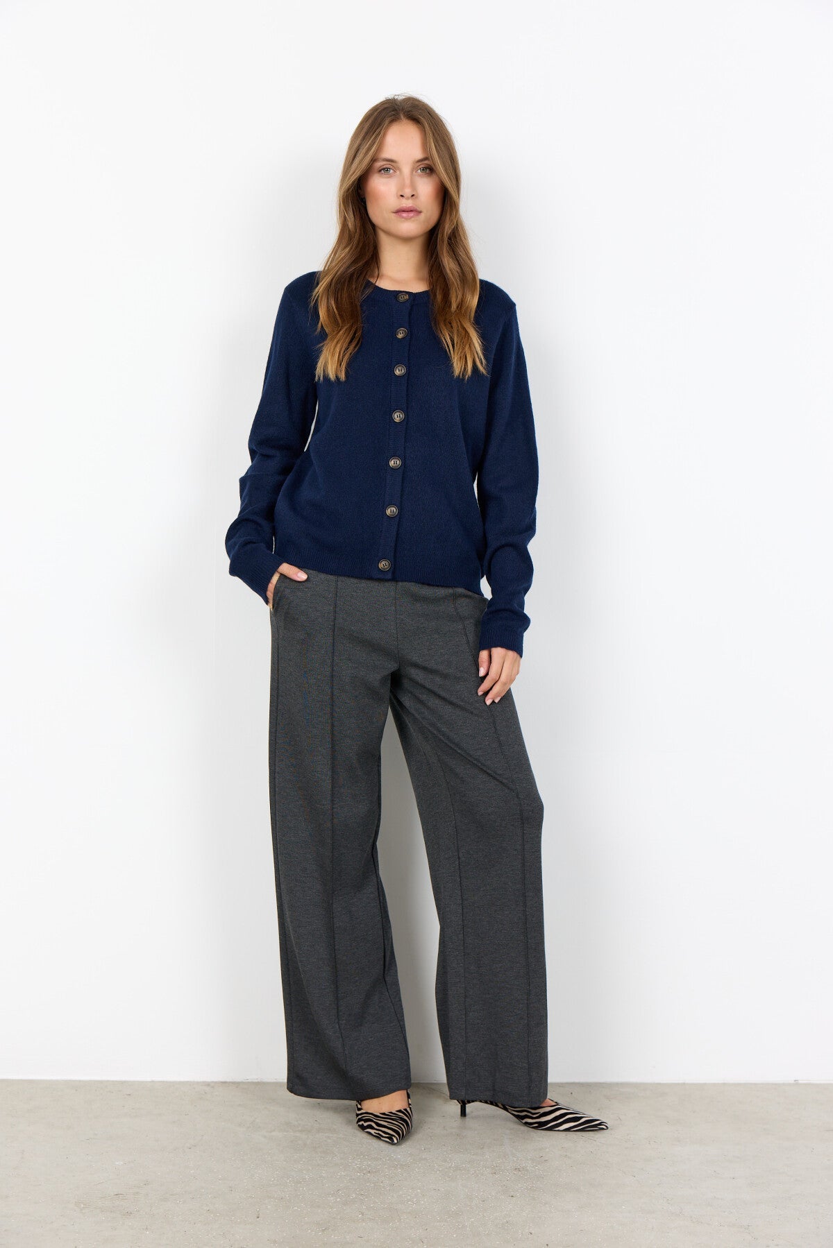 SC-ORLEAN 2 Cardigan mörkblå