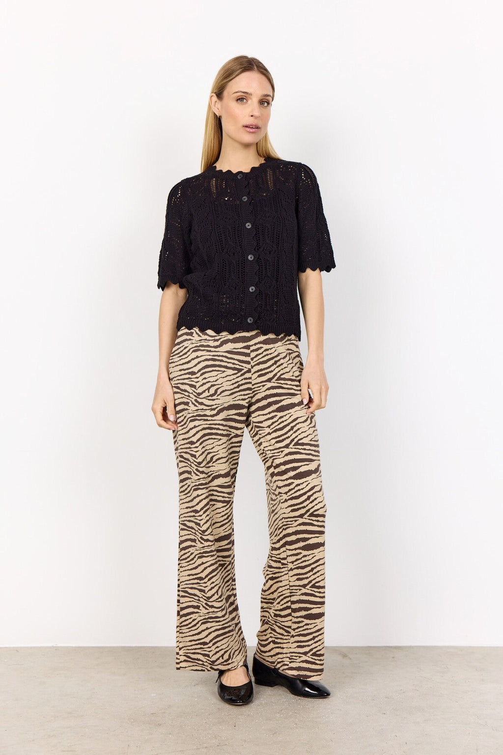 SC-PERRY 9 Cardigan Svart